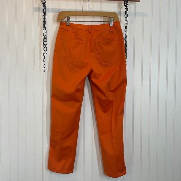 Peace of Cloth Womens Orange Mid Rise Straight Legs Pants Size 2 - Picture 3 of 7